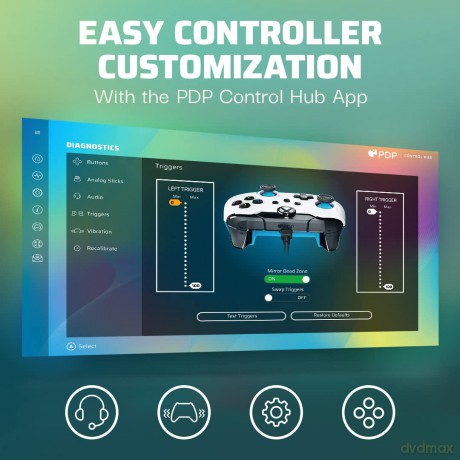 PDP Wired Controller Xbox Series X White - Ion (Blue)