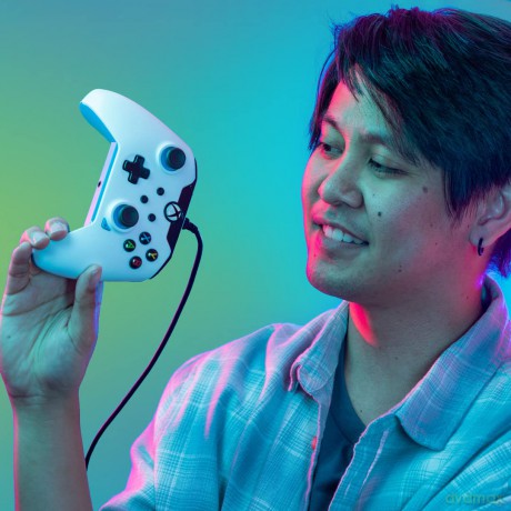 PDP Wired Controller Xbox Series X White - Ion (Blue)