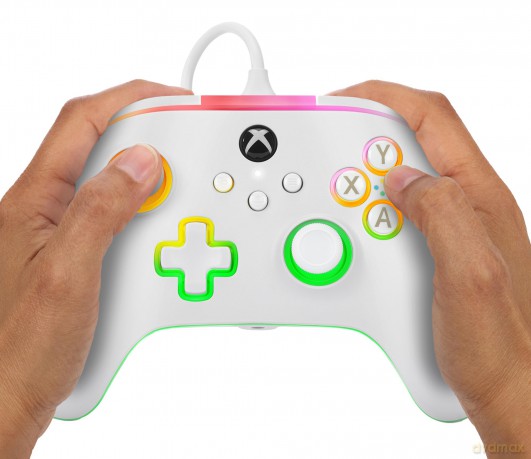 PowerA Advantage Wired Controller for Xbox Series X - S with Lumectra - White