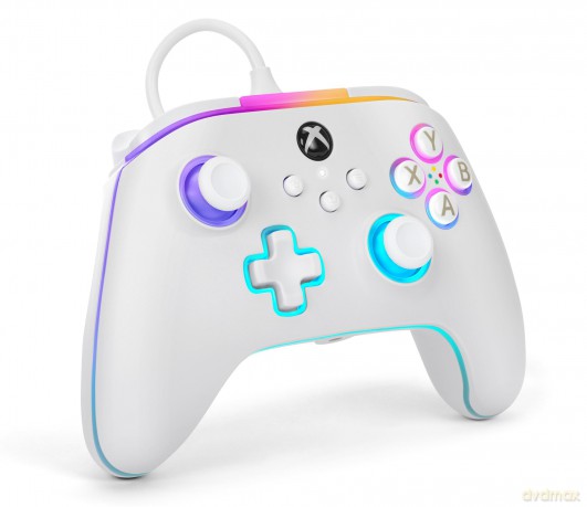 PowerA Advantage Wired Controller for Xbox Series X - S with Lumectra - White