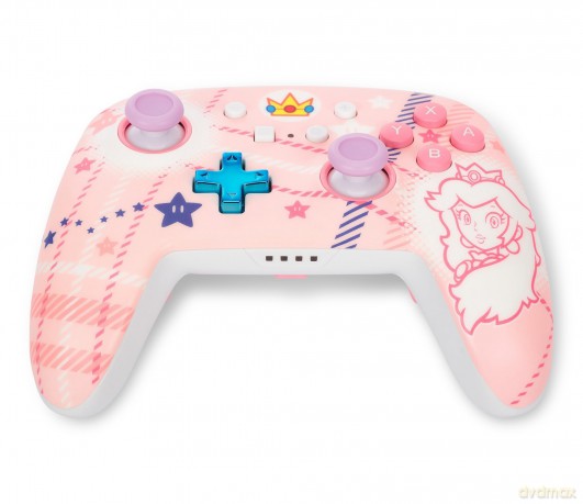 PowerA Enhanced Wireless Controller for Nintendo Switch Princess Peach Plaid