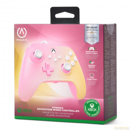 PowerA PowerA Advantage Wired Controller for Xbox Series X - S - Pink Lemonade