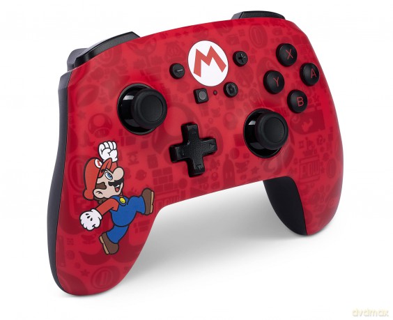 PowerA PowerA Enhanced Wireless Controller for Nintendo Switch - Here We Go Mario