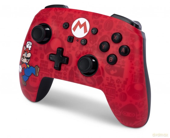 PowerA PowerA Enhanced Wireless Controller for Nintendo Switch - Here We Go Mario