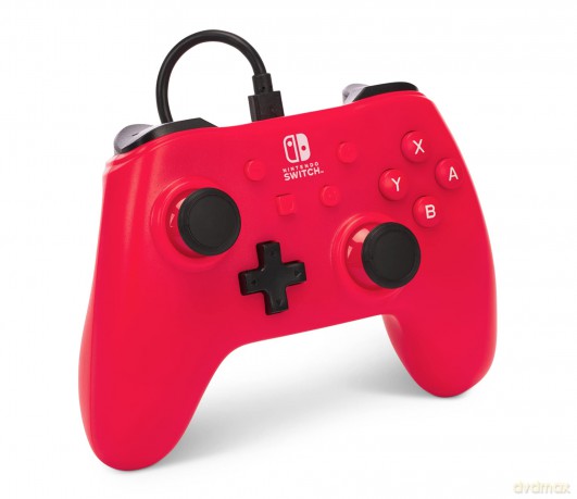 Powera Wired Controller Raspberry Red
