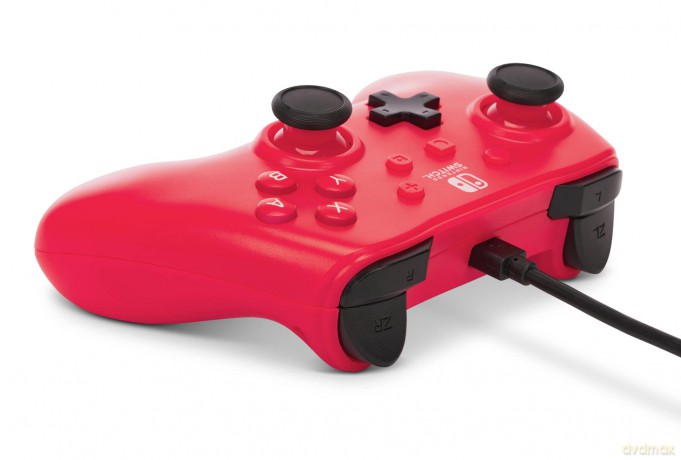 Powera Wired Controller Raspberry Red