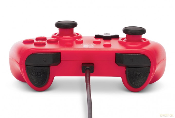 Powera Wired Controller Raspberry Red