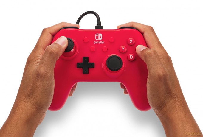 Powera Wired Controller Raspberry Red