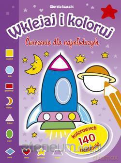 Wklejaj i koloruj - fioletowa [KSIĄŻKA]