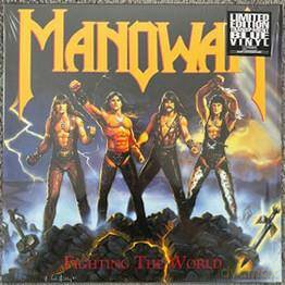 Manowar: Fighting The World (Blue) [Winyl]