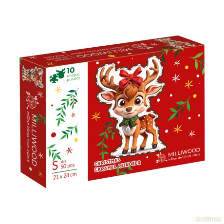 Puzzle drewniane Christmas Caramel Reindeer [PUZZLE]
