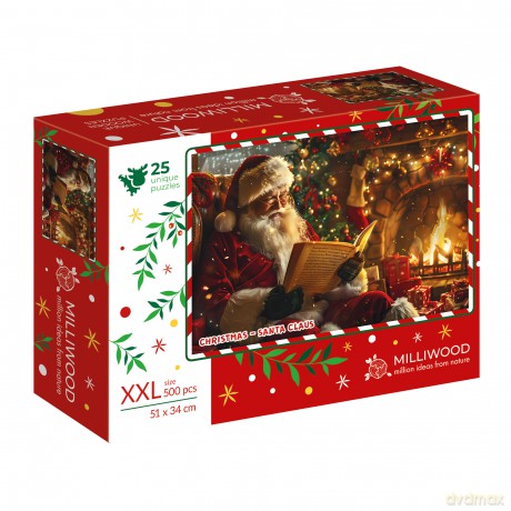 Puzzle drewniane Christmas Santa Claus [PUZZLE]