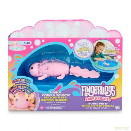Fingerlings - Baby Axolotl w Inflatable Pool