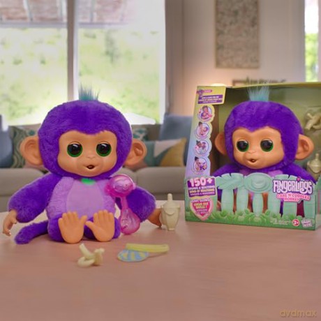 Fingerlings - Care n Cuddles Monkey Purple (3191)