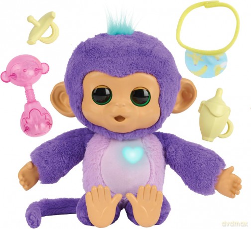 Fingerlings - Care n Cuddles Monkey Purple (3191)