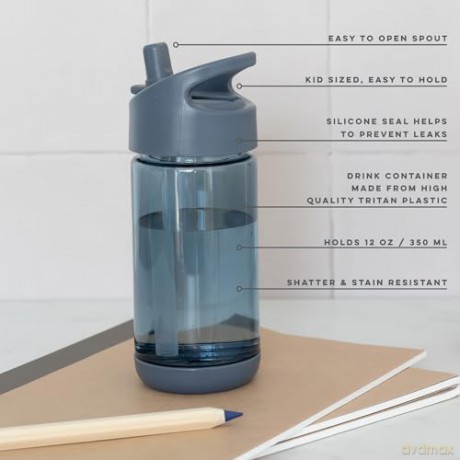 3 Sprouts - Drinking Bottle - Blue - 0.35L