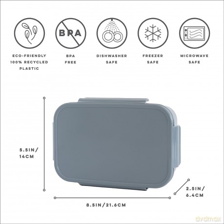 3 Sprouts - Lunch Box, Blueberry/Blue - (IBBBBL)