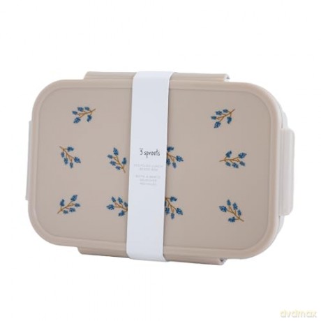 3 Sprouts - Lunch Box, Blueberry/Taupe - (IBBBTU)