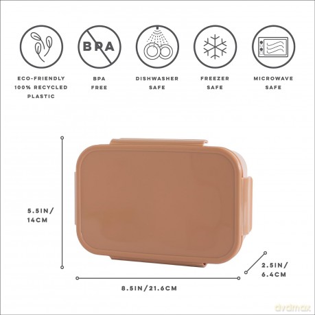 3 Sprouts - Lunch Box, Rust - (IBBSRT)