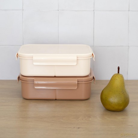 3 Sprouts - Lunchbox - Sand - 22x14x6.5cm