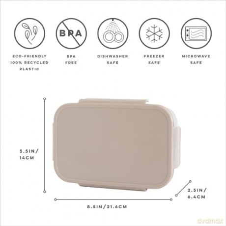 3 Sprouts - Lunchbox - Taupe