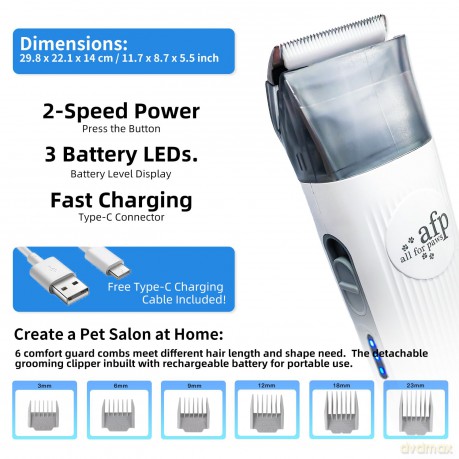 ALL FOR PAWS - All-In-One Grooming Kit Pro - (640.9410)