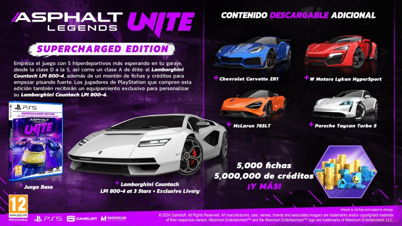 Asphalt Legends UNITE: Supercharged Edition [GRA PS5]