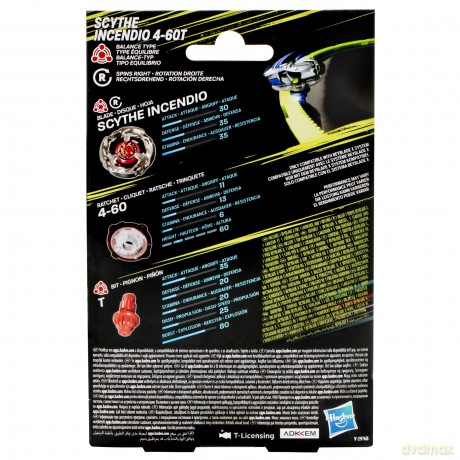 Beyblade - BBX Scythe Incendio Balance (F9583ES0) [FIGURKA]