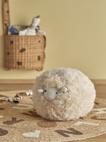 Bloomingville MINI - Rubert Soft toy, Nature, Lambskin - (82064087)