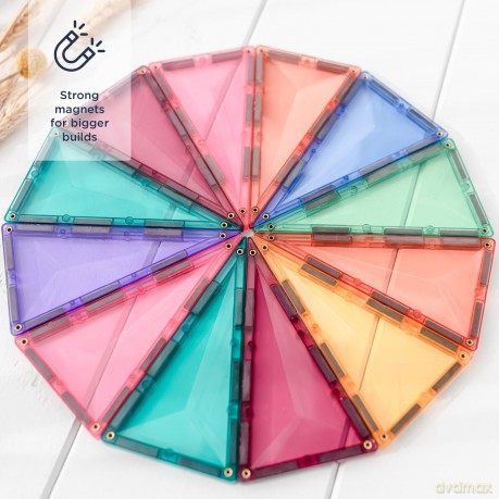 Connetix - Pastel Geometry Pack - 40 Pieces (CT-P-00040-GE)