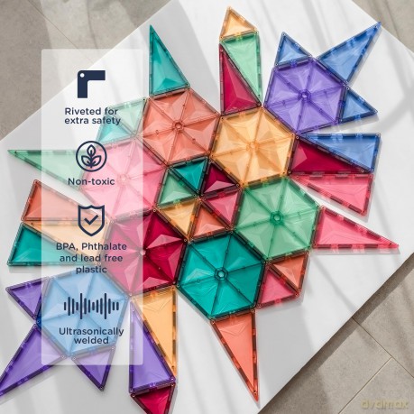 Connetix - Pastel Geometry Pack - 40 Pieces (CT-P-00040-GE)