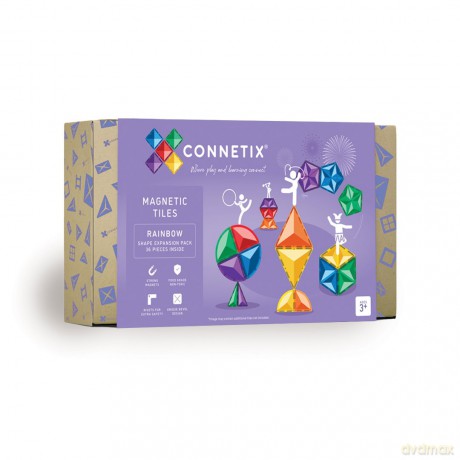 Connetix - Rainbow Shape Expansion Pack 36 Pieces (CT-R-00036-SE)