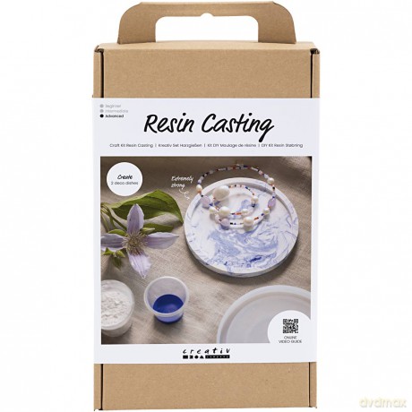 Craft Kit - Resin Casting - Round Tray with Marbling (977687)