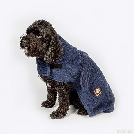 Danish design - Dog bath robe navy 30cm - (D11330)