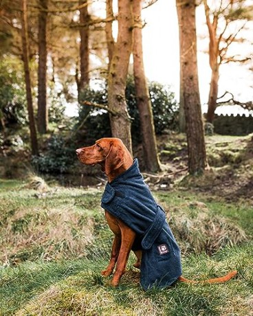 Danish design - Dog bath robe navy 30cm - (D11330)