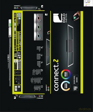 EGLO - Calagrano-Z ceiling lamp black L64 - RGB + TW - Zigbee, Bluetooth