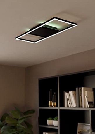 EGLO - Calagrano-Z ceiling lamp black L64 - RGB + TW - Zigbee, Bluetooth
