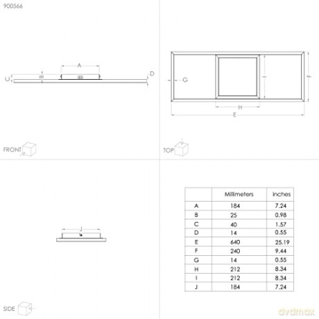 EGLO - Calagrano-Z ceiling lamp black L64 - RGB + TW - Zigbee, Bluetooth