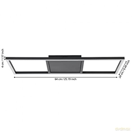 EGLO - Calagrano-Z ceiling lamp black L64 - RGB + TW - Zigbee, Bluetooth