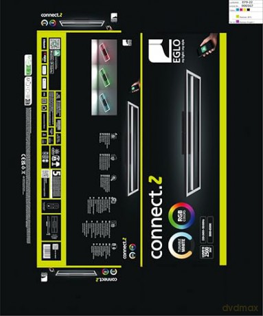 EGLO - Calagrano-Z ceiling lamp black L64 - RGB + TW - Zigbee, Bluetooth