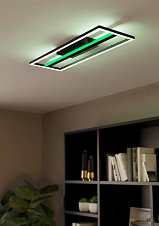 EGLO - Calagrano-Z ceiling lamp black L64 - RGB + TW - Zigbee, Bluetooth