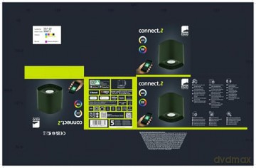 EGLO - Caminales-Z ceiling lamp black 12.5x12.5 - RGB + TW - Zigbee, Bluetooth