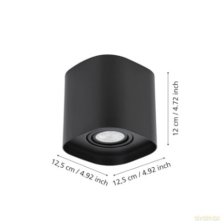 EGLO - Caminales-Z ceiling lamp black 12.5x12.5 - RGB + TW - Zigbee, Bluetooth