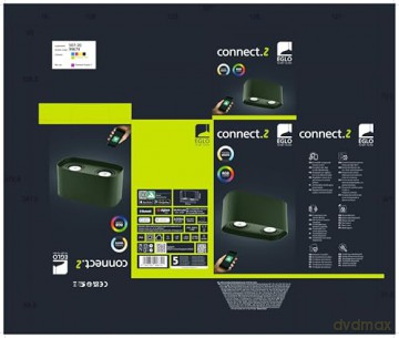 EGLO - Caminales-Z ceiling lamp black 12.5x24 - RGB + TW - Zigbee, Bluetooth