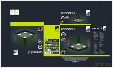 EGLO - Caminales-Z ceiling lamp black 24x24 - RGB + TW - Zigbee, Bluetooth