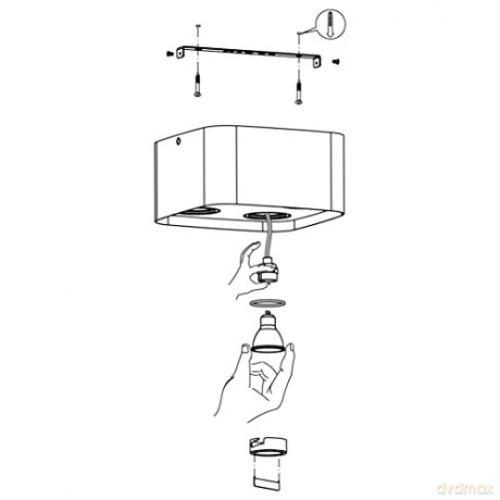 EGLO - Caminales-Z ceiling lamp black 24x24 - RGB + TW - Zigbee, Bluetooth