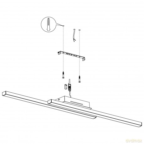 EGLO - Fraioli-Z ceiling lamp brushed steel - RGB + TW - Zigbee, Bluetooth