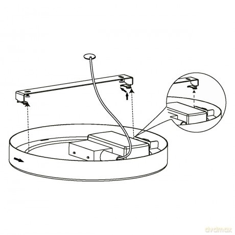 EGLO - FUEVA 5 CEILING - 210 17W 2000LM - brushed steel