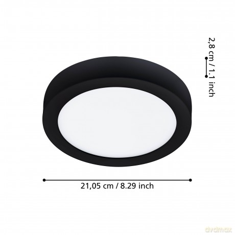 EGLO - Fueva-Z ceiling lamp black 21 - TW - Zigbee, Bluetooth