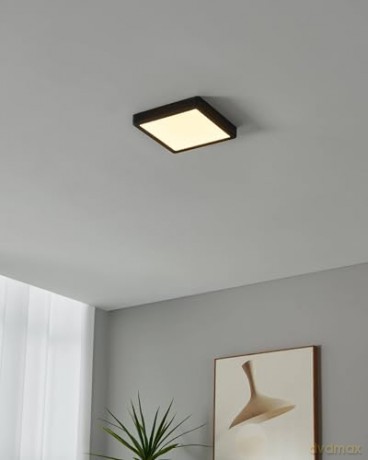 EGLO - Fueva-Z ceiling lamp black 21x21 - TW - Zigbee, Bluetooth